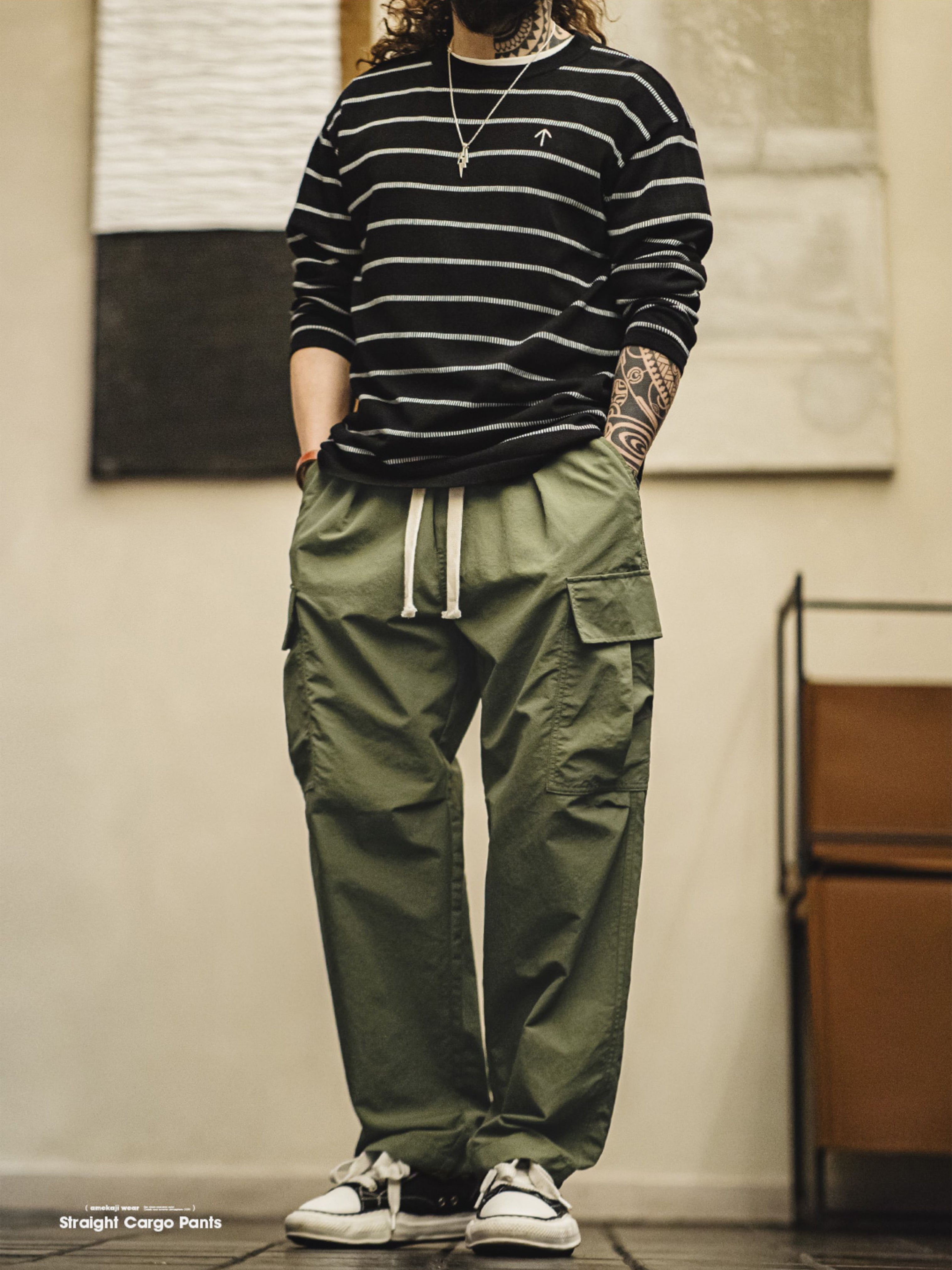 Straight Cargo Pants