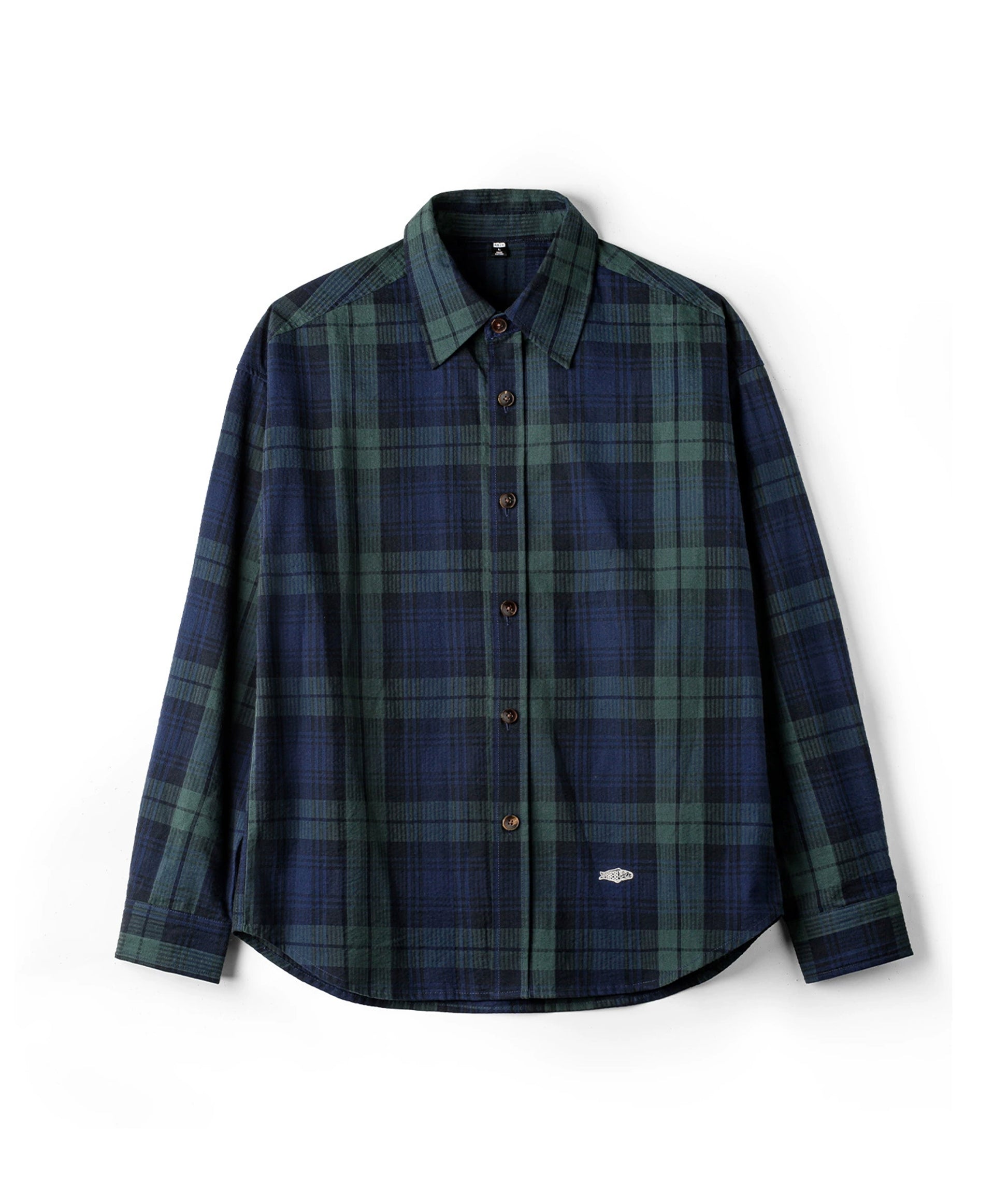 Vintage Teal Plaid Cotton Shirt
