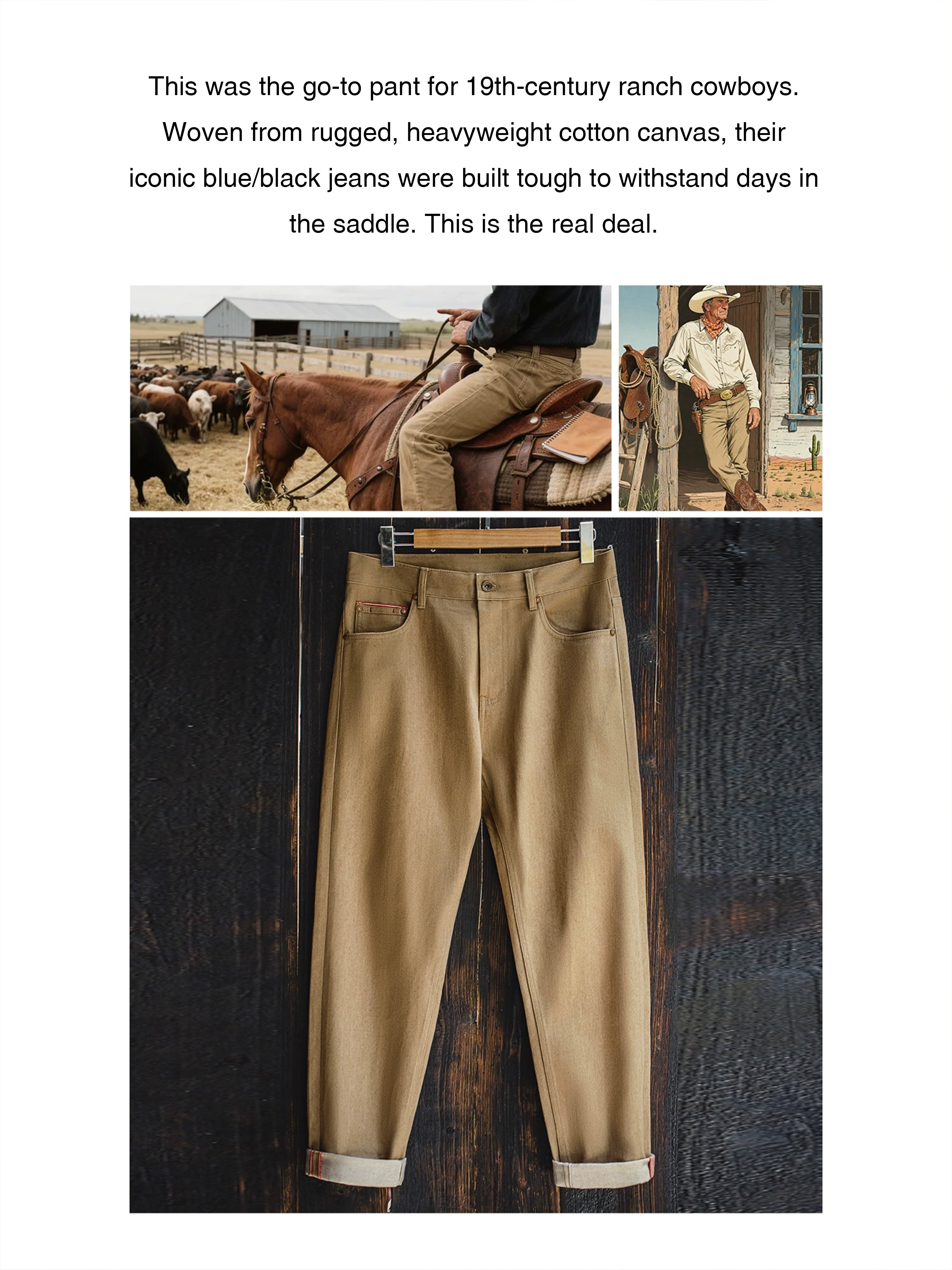 Jeans Khaki Brown