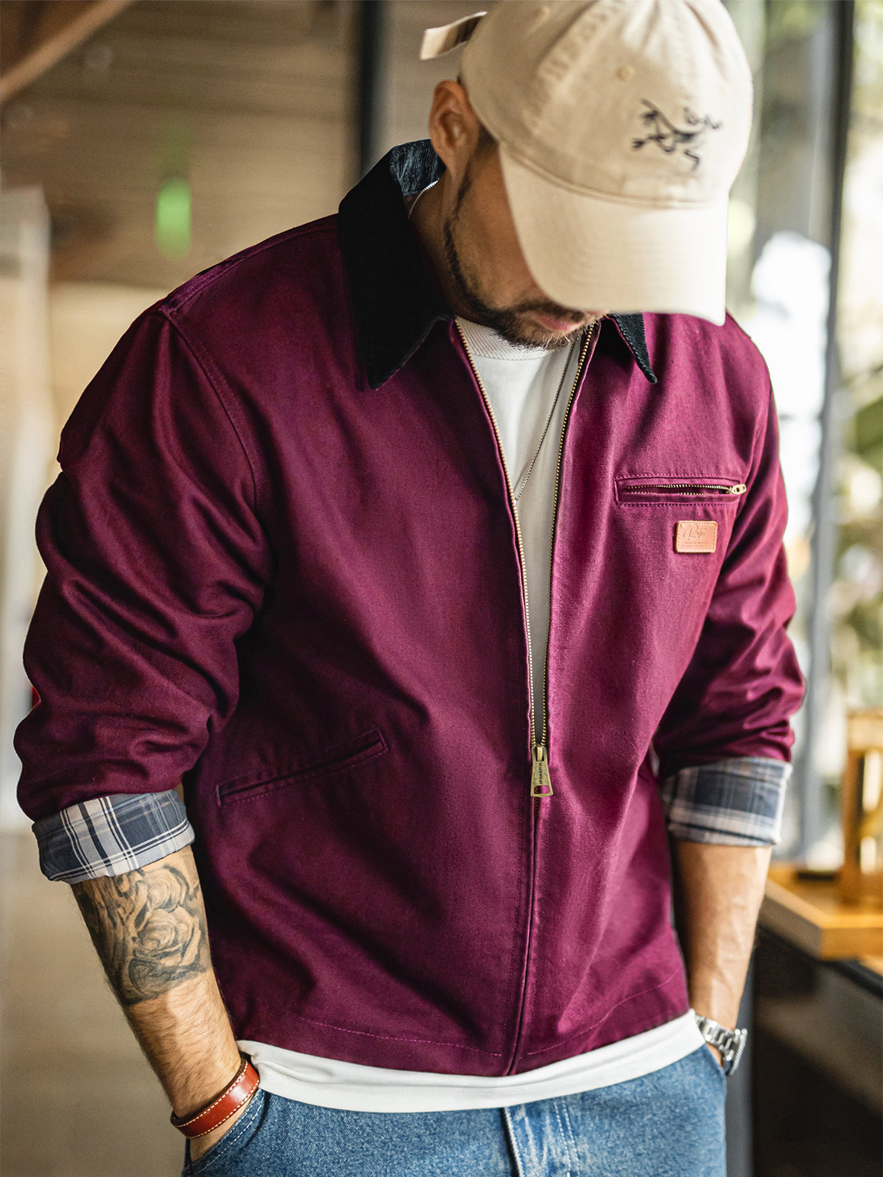 Barn-style Lapel coat Jacket
